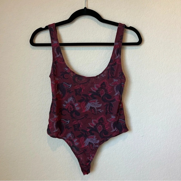 Free People Mesh Floral Bodysuit - Picture 1 of 4